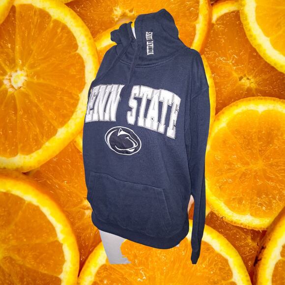 Stadium Athletics Penn State Blue and White Hoodie Sweatshirt Size Medium - Picture 1 of 5